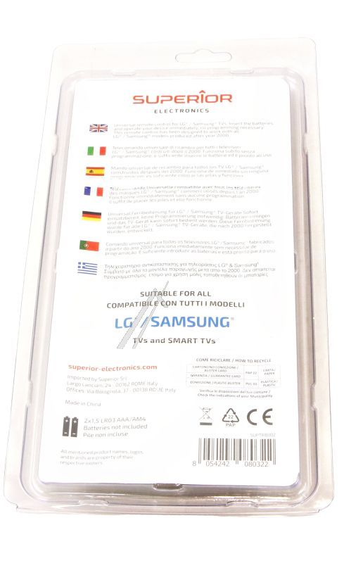 SMART SUPTRB002 UNIVERZALNI DALJINSKI UPRAVLJAČ ZA SAMSUNG /  LG TV OD 2000 GODINE