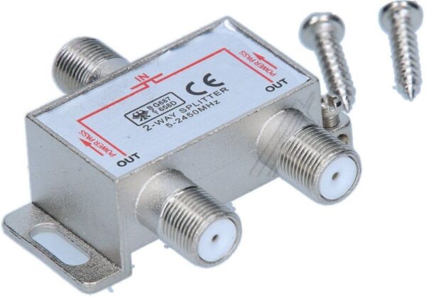 SAT RAZDELNIK/ SPLITER 5-2450MHZ MINI F-KONEKCIJA 2XDC PROLAZ