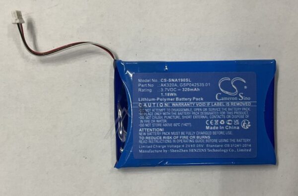 3,7V-320MAH LI-POLYMER HEADSET AKKU ALTERNATIV FÜR SNOM A190 UND AGFEO IP MULTI-CELL