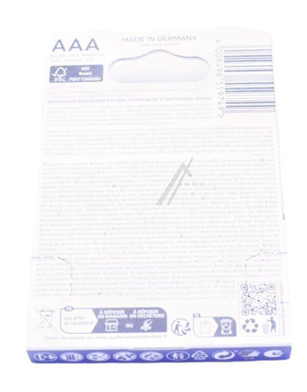 LR03 4903121414 LR03 4903 1,5V ALKALNA BATERIJA