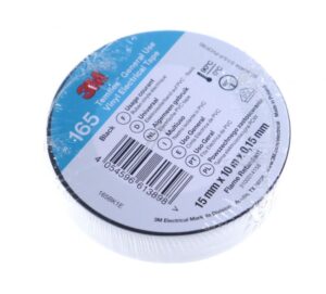 TEMFLEX 165 BLACK IZOLIR TRAKA VINILNA TRAKA CRNA 15MM ŠIRINA 10M ROLNA