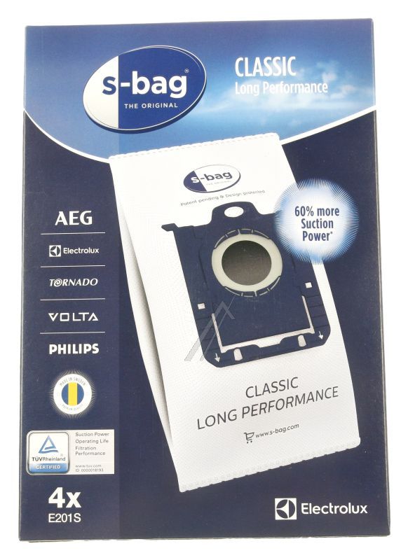 E201S 9001684589 E201S 4 KESE ZA USISIVAČ S-BAG CLASSIC SNAŽNE PERFORMANSE