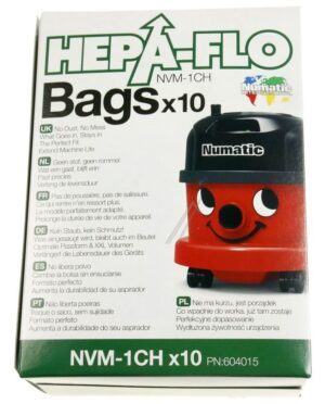 NVM-1CH 604015 STAUBSAUGERBEUTEL HEPA-FLO FÜR 180/ 250 MODELLE,  KARTON 10 STÜCK
