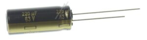 220UF-63V EEUFC1J221 ELKO RADIAL PAN 105° 10X25MM -ROHS-