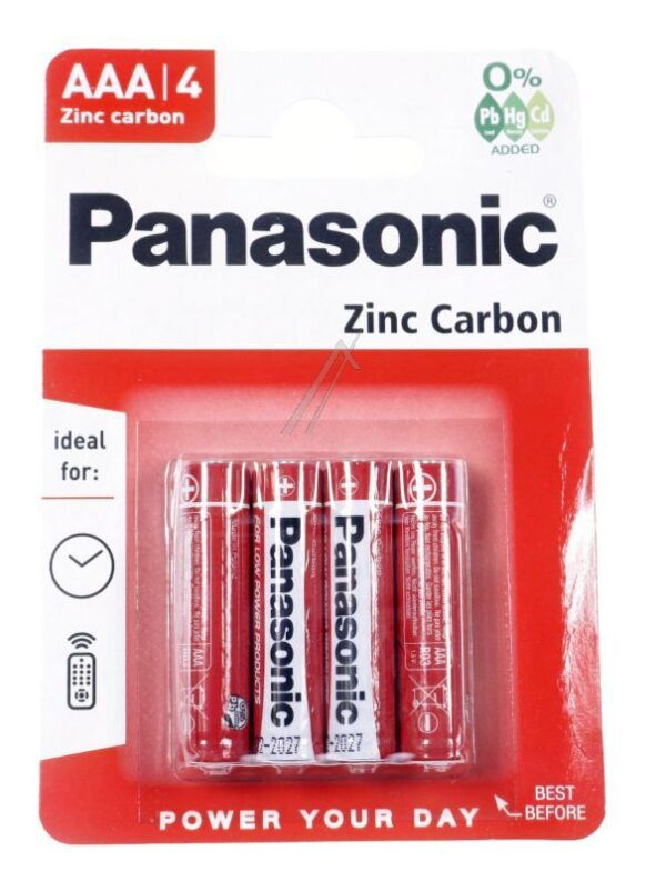 R03RZ/ 4BP CINK-UGLJENIČNA BATERIJA AAA 1,5V,  PAKOVANJE OD 4 KOMADA (BLISTER)