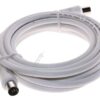 KOAX-ANSCHLUSSKABEL KOAX-STECKER & KOAX-BUCHSE 2,5M CLASS:A