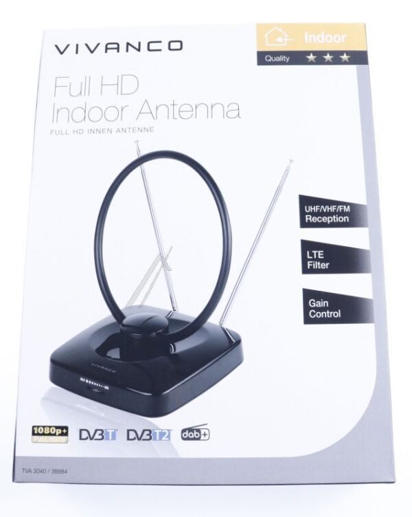 TVA 3040 38884 FULL HD INNENANTENNE RINGDESIGN REGELBAR LTE-FILTER