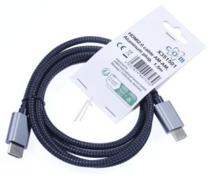 HDMI KABL SA ALUMINIJUMSKIM KONEKTOROM I PAMUČNIM OPLETENOM,  4K*2K@60HZ,  1,5M