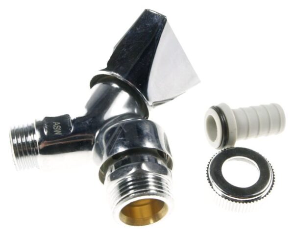 421505 GA-VENTIL 1/ 2" MIT ROHRBELÜFTER MESSING VERCHROMT