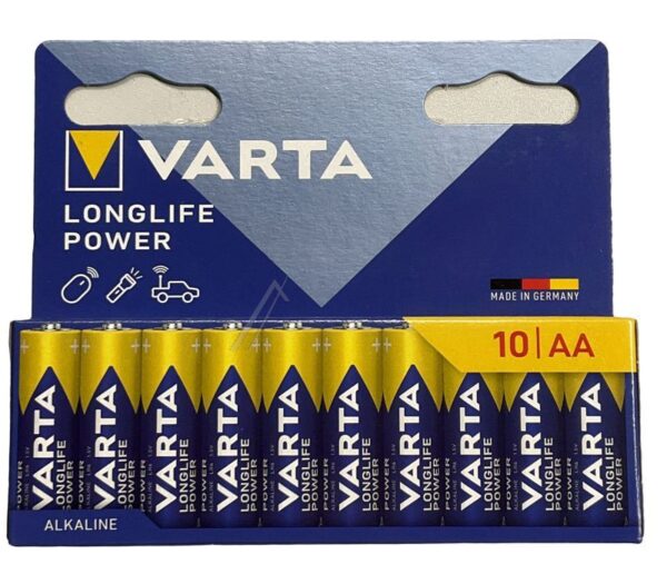 LR6 4906121761 BATERIJE 1,5 V ALKALNE MIGNON VARTA LONGLIFE POWER,  PAK 10 KOMADA