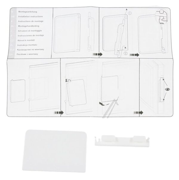 959022800 GRIFFPLATTE FÜR GEFRIERFACH WEISS MASSE: 100MMX65MM