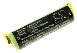 1,2V-2000MAH NI-MH ALTERNATIVAKKU FÜR MOSER EASY STYLE 1881