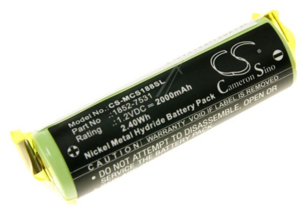 1,2V-2000MAH NI-MH ALTERNATIVAKKU FÜR MOSER EASY STYLE 1881