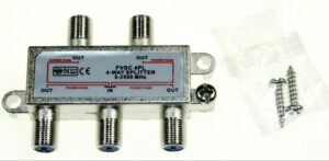 4-FACH VERTEILER SAT 5-2450MHZ MINI F-TECHNIK 4XDC PASS
