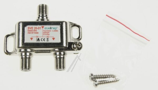 SVE 20-01 SVE02001 2-FACH SAT-VERTEILER 5-2200MHZ DC-DIODENENTKOPPELT