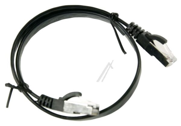 PATCHKABEL CAT7, RJ45, U/ FTP,  SCHWARZ,  0,5M,  SLIM