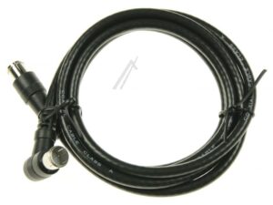 F-QUICK-ANSCHLUSSKABEL 1,5M CLASS A WINKEL/ GERADE SCHWARZ