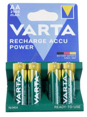 56706 HR06 BATERIJE NIMH MIGNON 1,2V 2100MAH VARTA,  4 KOM U BLISTER PAKOVANJU /  PUNJIVE