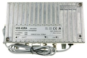 VOS 43/ RA 20910030 HAUSANSCHLUSS-VERSTÄRKER 5-65/ 85-1006MHZ