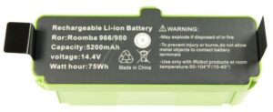 14,4V-5200MAH LI-ION BATERIJA USISIVAČA ZAMENSKA ZA IROBOT ROOMBA