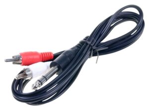 STERO UTIKAČ 6,3MM - 2 RCA,  1,5M