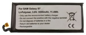 3,8V-3000MAH LI-POLYMER PHONE AKKU ALTERNATIV FÜR SAMSUNG GALAXY S7