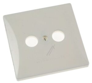 ESZ 52 274227 ABDECKPLATTE 2-LOCH 80X80MM REINWEISS