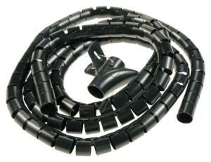 18838 SPIRALSCHLAUCH MIT EINZIEHWERKZEUG 2,5M X 30MM SCHWARZ
