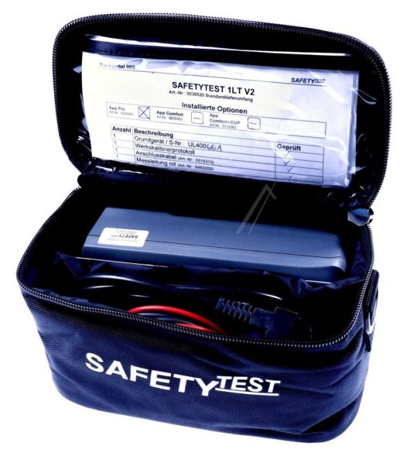 1LT V2 0038520 SAFETYTEST KOMPAKTTESTER ZUM PRÜFEN NACH DIN VDE 0701/ 0702 (EN 50678/ 50699)