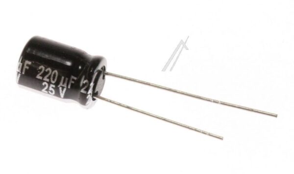 220UF-25V ECA1EHG221 ELKO RADIAL PAN 105° 8,0X11,5MM -ROHS-KONFORM-