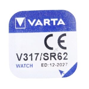 SR62 V317 1,55V-8MAH SILBEROXID LOSE KNOPFZELLE VARTA 5,8X1,6MM