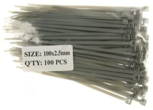 KB-100X2,5 81002508C KABELBINDER ROBUST 100X2,5MM GRAU 100 STÜCK