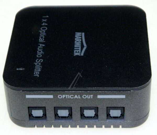 SPLIT TS14 25008205 TOSLINK SPLITTER - AUDIO VERTEILER - OPTISCH - 1 EIN/ 4 AUS - DOLBY DIGITAL - DTS - SPDIF WEICHE