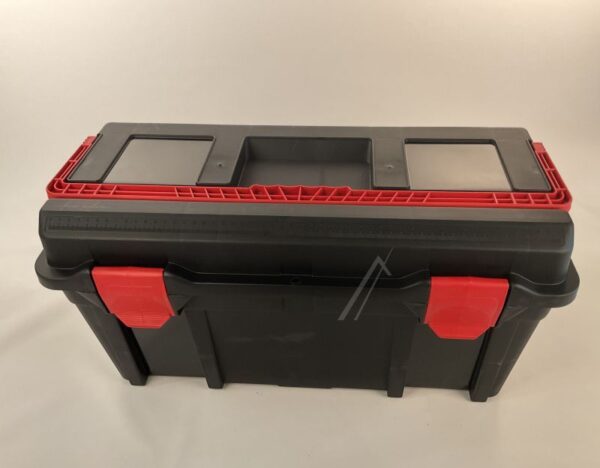 TOOLBOX 35 715195 WERKZEUGKOFFER MIT HERAUSNEHMBAREN EINSATZ UND SORTIMENTSBOX - MASSE: 580 MM BREIT,  285 MM TIEF,  290 MM HOCH