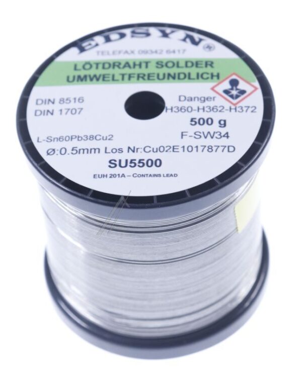 SN60PB38CU2 SU 5500 LÖTDRAHT Ø0,5MM 500G