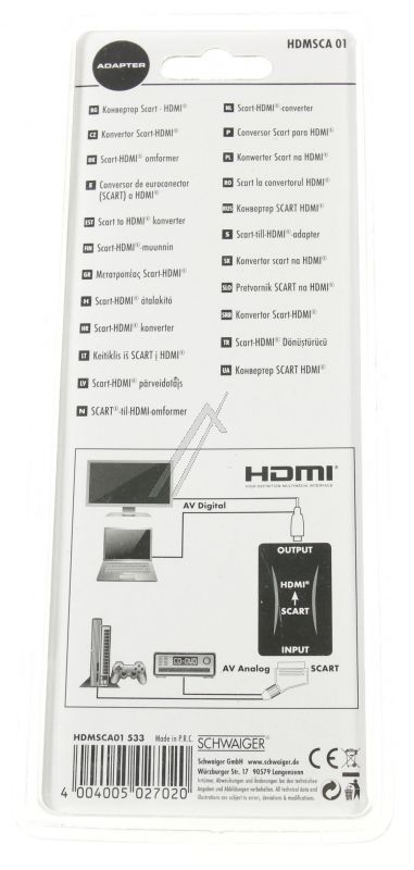 HDMSCA01 533 KONVERTER SKART NA HDMI