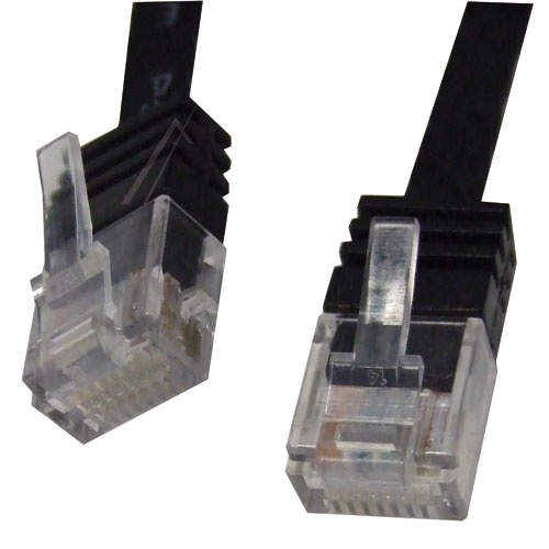 PATCHKABEL CAT6, RJ45, U/ UTP,  SCHWARZ,  5M,  SLIM