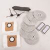 RAK28 20010100000766 1 HAUPTBÜRSTE (GUMMI)    2 SEITENBÜRSTEN    2 STAUBBOXFILTER    2 STAUBAUFFANGBEUTEL    3 PAAR MOPP-TÜCHER