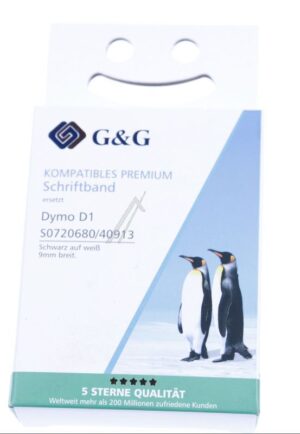 15566 FARBBAND FÜR S0720680, SCHWARZ AUF WEISS