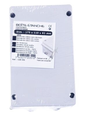 120351 FEUCHTRAUM-ABZWEIGDOSE IP54 RECHTECKIG 175X110X83MM