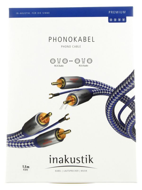 00405115 PREMIUM PHONO KABL,  PHONO RCA  PHONO RCA,  1.5M