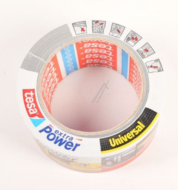 56388-00000 GEWEBEKLEBEBAND EXTRA POWER SILBER 50MM X 25M ROLLE