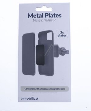 25130 METALLPLATTEN 2ER-PACK SCHWARZ