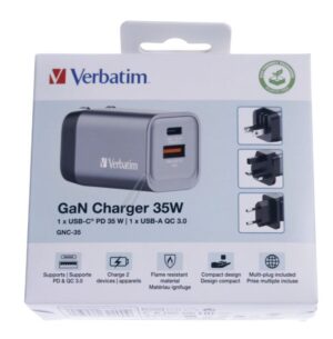 GNC-35 32200 GAN PUNJAČ 35W 1X USB-C,  1X USB-A,  PD,  QC,  PPS,  EU/ UK/ US