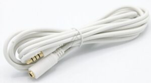 KLINKENVERLÄNGERUNG 4-POL. 3,5MM STECKER/ BUCHSE WEISS 2,0M