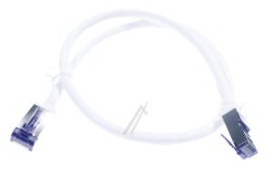 SUPERFLEX PATCHKABEL CAT6A,  RJ45, S/ FTP,  WEISS,  0,5M