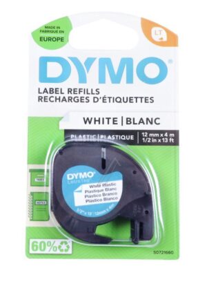S0721660 TRAKA ŠTAMPAČA U BOJI CRNA I BELA 12MM/ 4M DYMO PLASTIKBAND