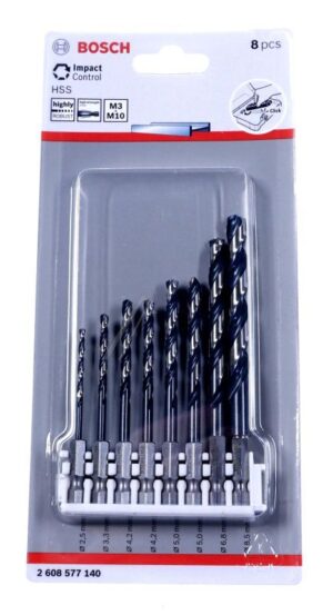 2608577140 BURGIJE IMPACT CONTROL HSS 8-KOM. SET_CLIC