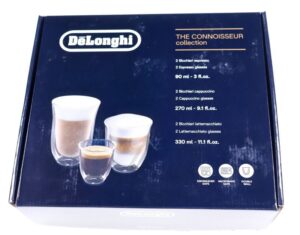 DLSC302 5513284451 KOMPLET KOLEKCIJA CONNOISSEUR SA 2 ČAŠE ZA ESPRESO,  2 ZA KAPUČINO I 2 ZA LATE MAKIJATO (DVOSTKUHI ZIDNI /  DVOSTRUKI ZID)