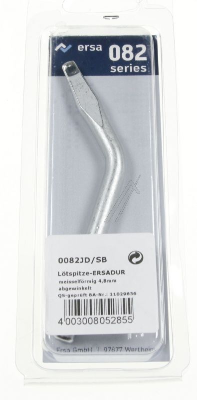 0082JD/ SB LÖTSPITZE 4,8MM ERSA MEISSELFORM ABGEWINKELT